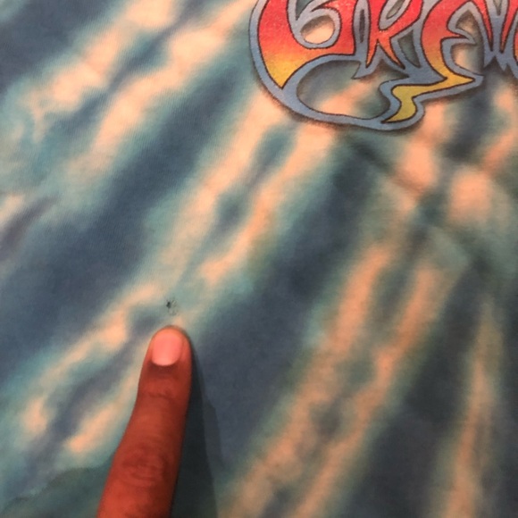 Vintage Grateful Dead T-Shirt Let it Shine Double Sided Tie Dye Deadheads 1998 - Picture 6 of 6